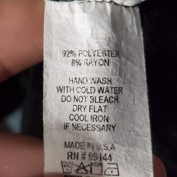 Lapis Women's Plus Size Round V Neck Delaney Stripe Top, Blue, Black & Gray - Picture 6 of 6